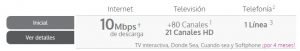 paquetes totalplay internet tv cable 2 en 1 precios